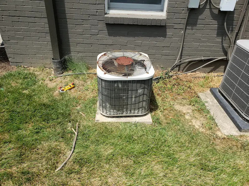 Outdoor AC units on the North Shore MA