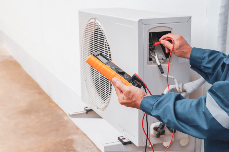 HVAC maintenance checkup on the North Shore MA