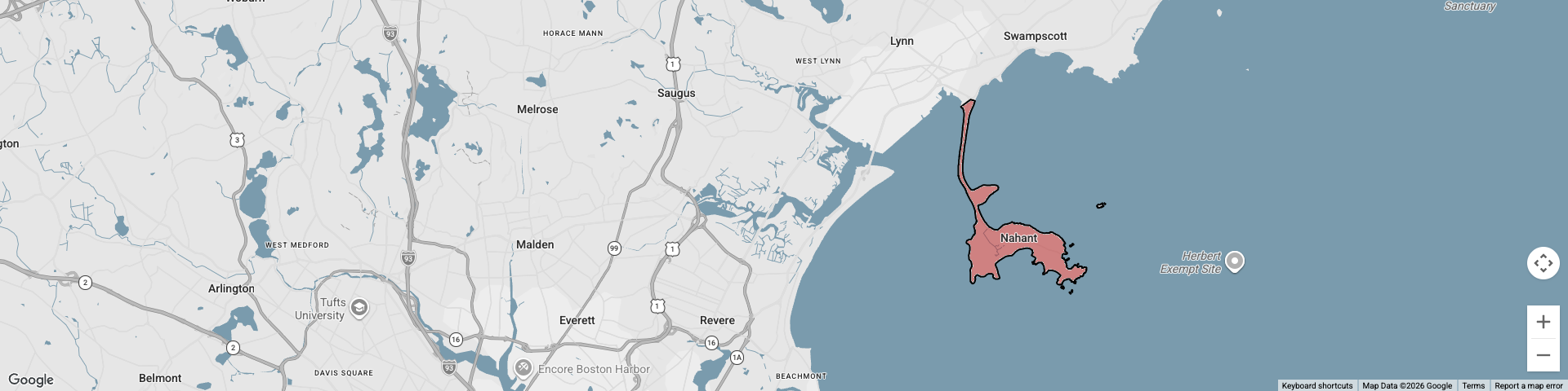 Nahant, MA map