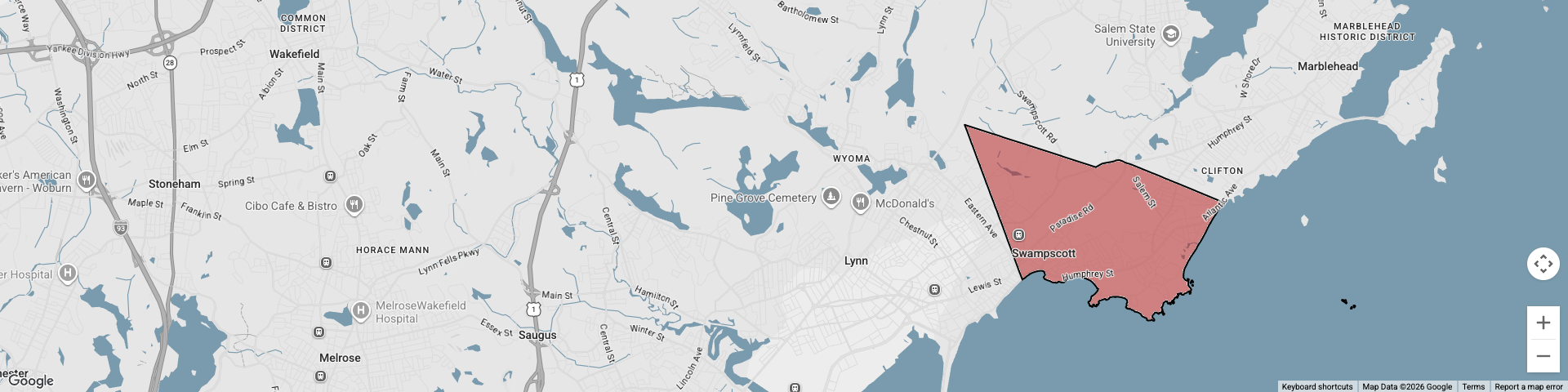 Swampscott, MA map