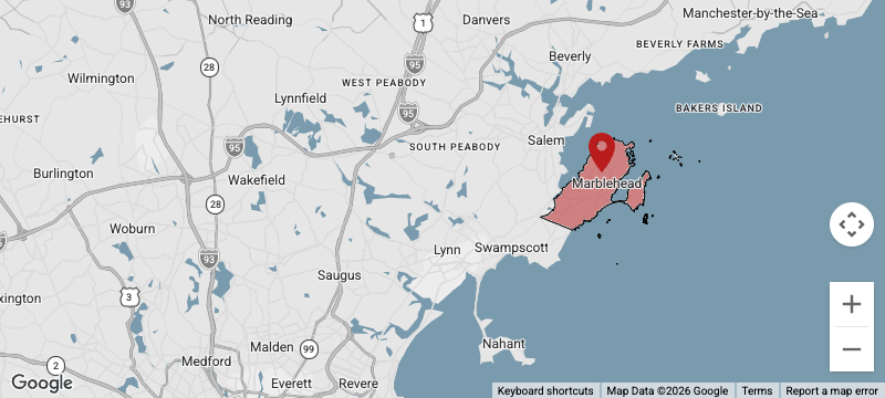 Marblehead MA service area map