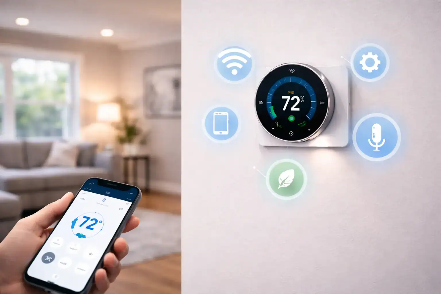 Smart thermostat controls and installation on the North Shore MA